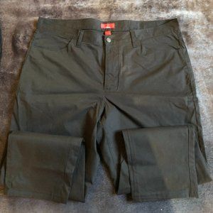 Alfani Mens Slim Fit Stretch Slacks in Black 38-30